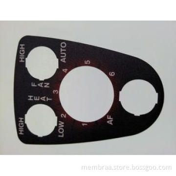 Flat Graphic Membrane Switch Overlay , PET or PC Membrane S